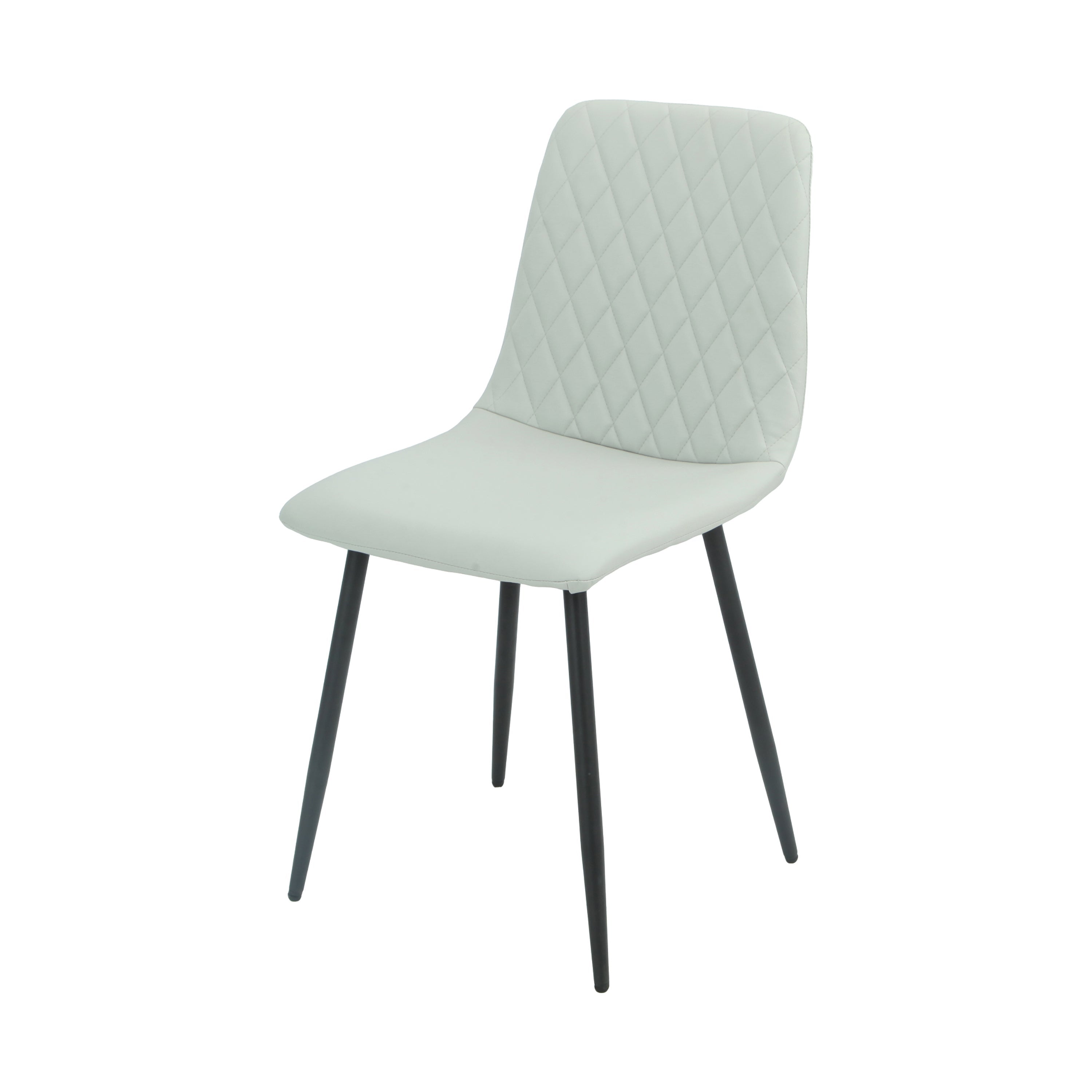 Argenta 90cm Dining Set - With Four Light Grey Chairs