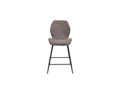 Bardo Grey Fabric Counter Chair – Charcoal Fabric Dining Stool