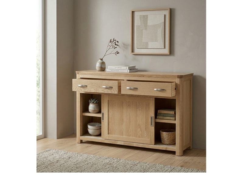 New Treviso Oak Sliding Door Sideboard
