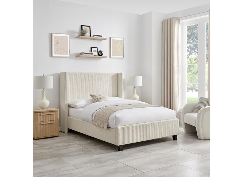 Gemini Natural Fabric Bed - 2