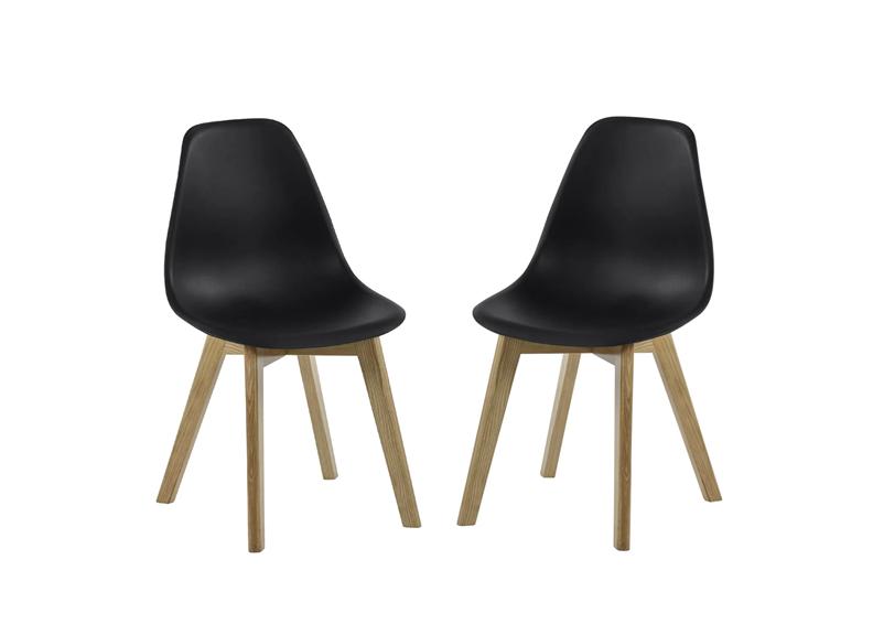 Two Agatha Dining Chairs In White, Grey Or Black
