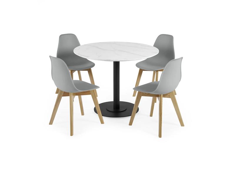 Two Agatha Dining Chairs In White, Grey Or Black