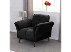 Amalfi Black Fabric Armchair - room