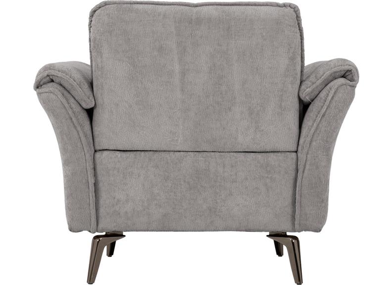 Amalfi Grey Fabric Armchair - rear