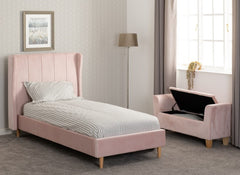 Amelia Pink Velvet Bedroom