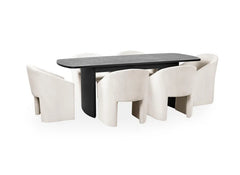 Louis Extending Table & Anthea Tub Chair Set