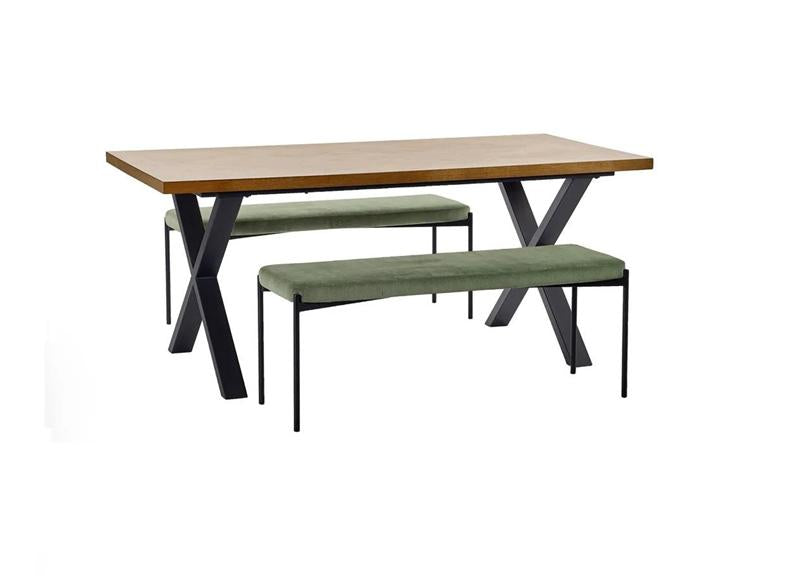 Aron Dining Table & leonie benches