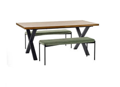 Aron Dining Table & leonie benches