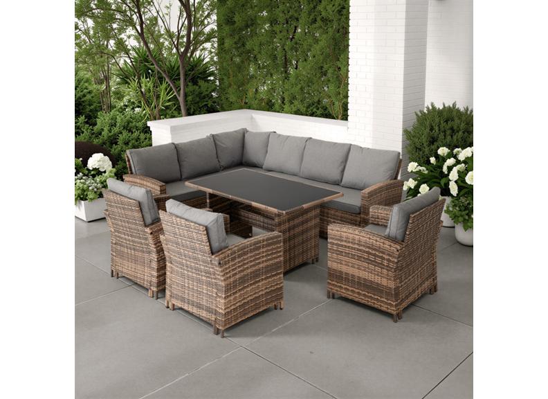 Aspen Rattan Outdoor Dining Set