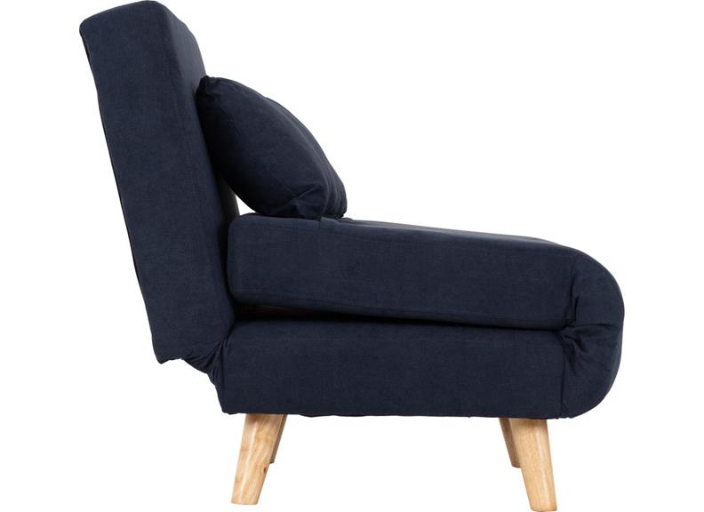 Astoria Navy Bed/Chair - side