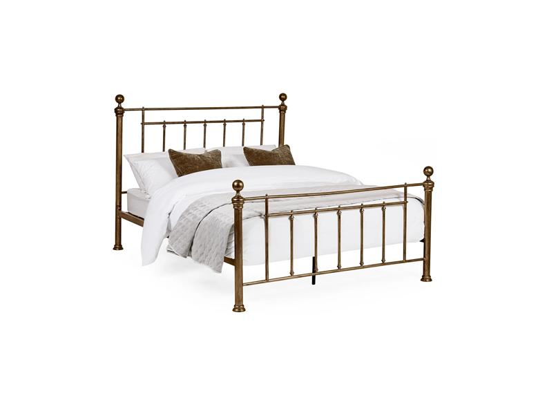 Aurelia Brass Metal Antique Style Bed (Pre-Order Only)