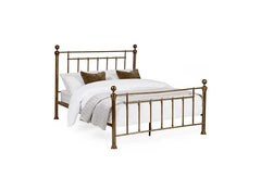 Aurelia Brass Metal Antique Style Bed (Pre-Order Only)