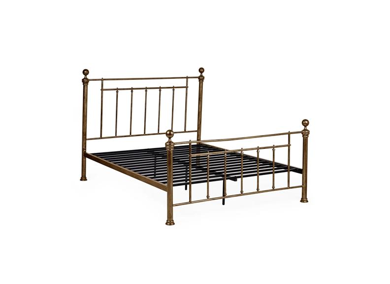 Aurelia Brass Metal Antique Style Bed (Pre-Order Only)