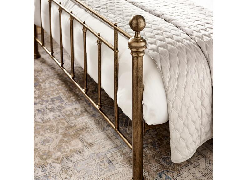 Aurelia Brass Metal Antique Style Bed (Pre-Order Only)