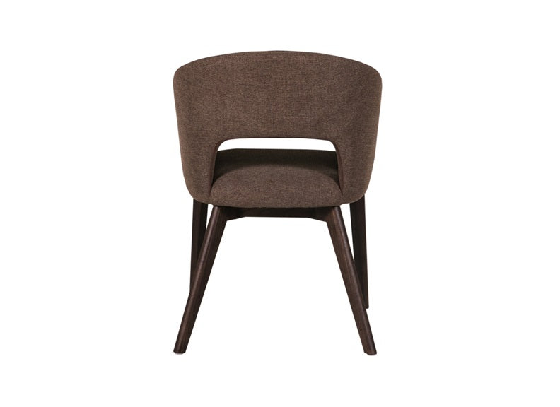 Aryia Brown Dining Chair - rear