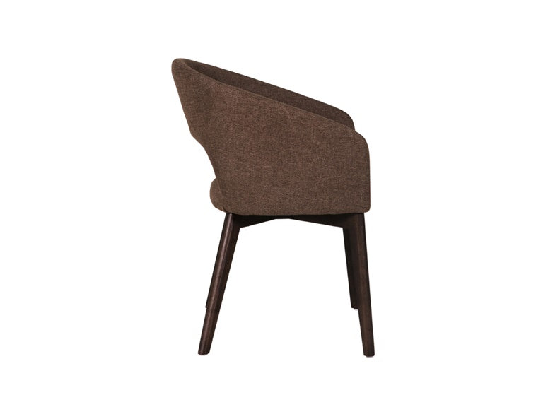 Aryia Brown Dining Chair - side