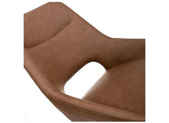 Ace Tan Faux Leather Chair - detail