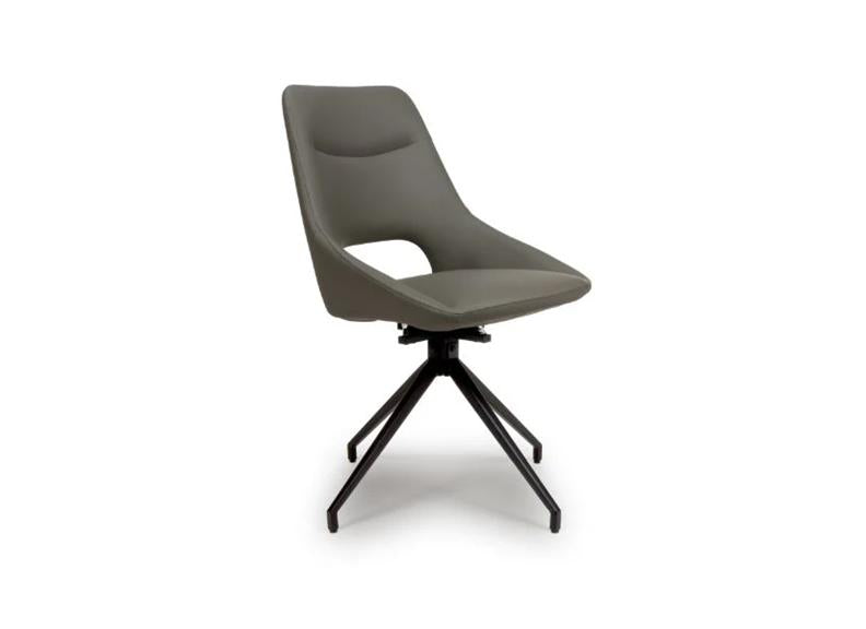 Ace Truffle Faux Leather Chair - 1