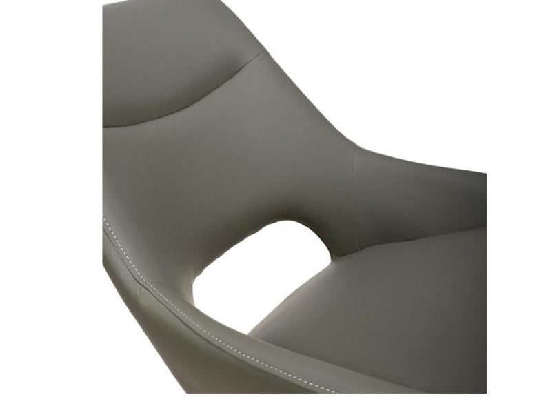 Ace Truffle Faux Leather Chair - detail