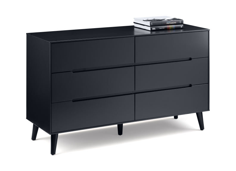 Alicia Anthracite Six Drawer Chest - 1