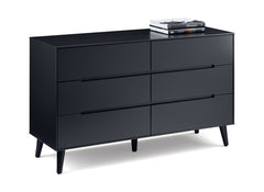 Alicia Anthracite Six Drawer Chest - 1