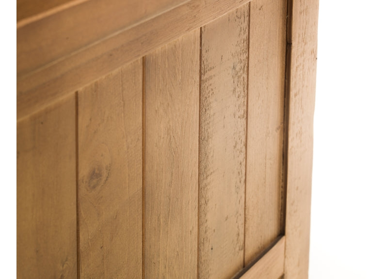 Aspen Pine Storage Bench - detail