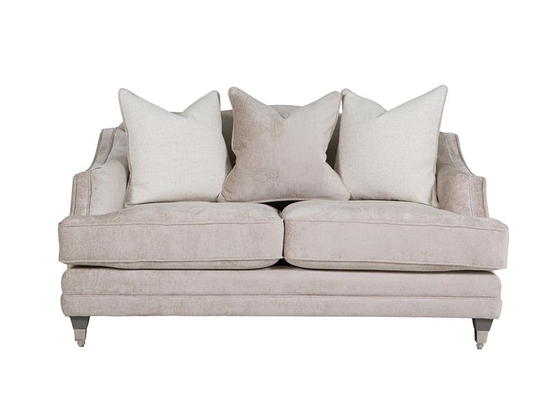 Belvedere Mink Pillow Back Two Seat Sofa - 1