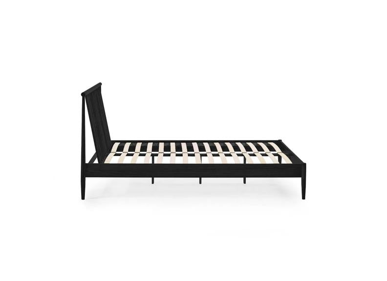 Belton Black Spindle Bed – Solid Oak Wooden Bed Frame with Classic Spindle Headboard