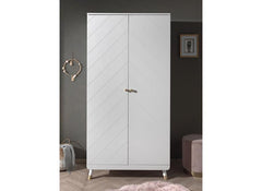 Billy White Double Wardrobe - room