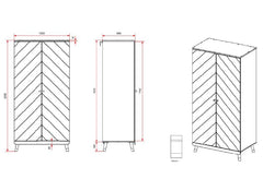 Billy White Double Wardrobe - 1