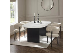 Bolivia Oval Dining Table With Bolivia Dining Chairs