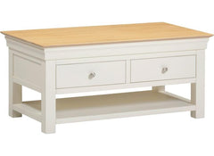 Bordeaux Ivory White Coffee Table - 1
