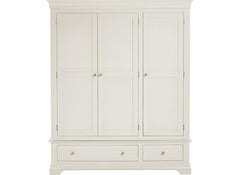 Bordeaux Triple Ivory Wardrobe - front