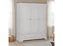 Bordeaux Grey Triple Wardrobe - room