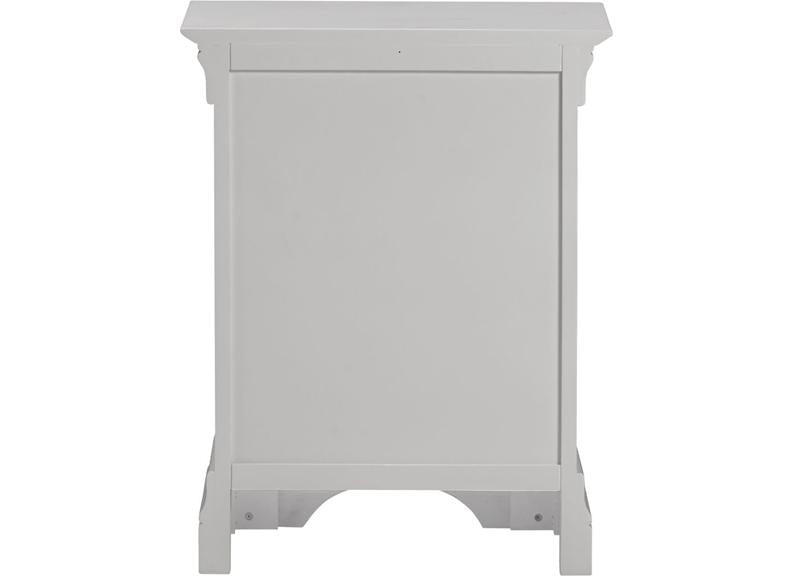 Bordeaux Grey Bedside - rear