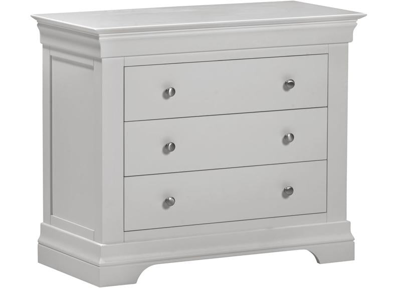 Bordeaux Grey Three Drawer Chest - 1