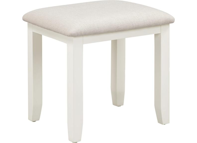 Bordeaux Ivory Dressing Stool - 1