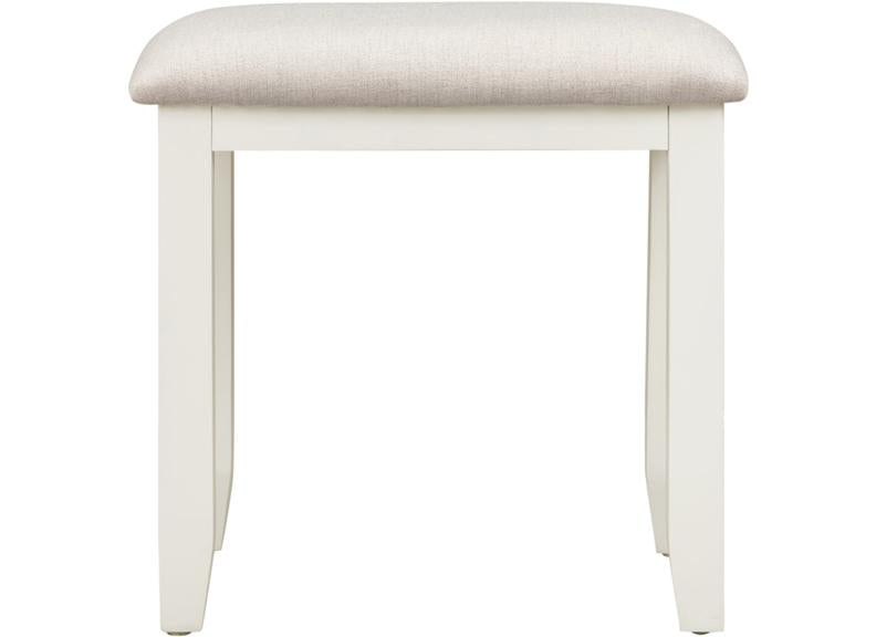 Bordeaux Ivory Dressing Stool - front