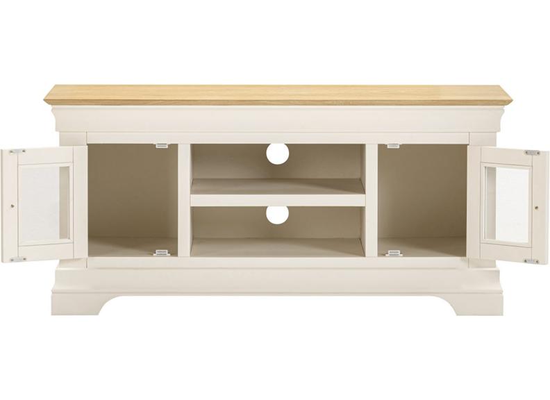 Bordeaux Ivory Small TV Stand - inside