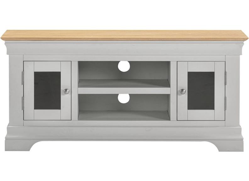 Bordeaux Grey Small TV Stand - front