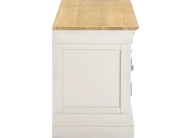 Bordeaux Ivory Long TV Stand - side