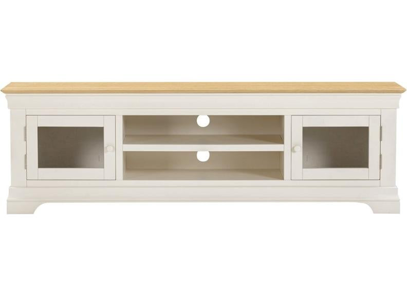 Bordeaux Ivory Long TV Stand - front