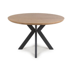 Boston Round Table 1200mm - Rustic Oak - Image 2