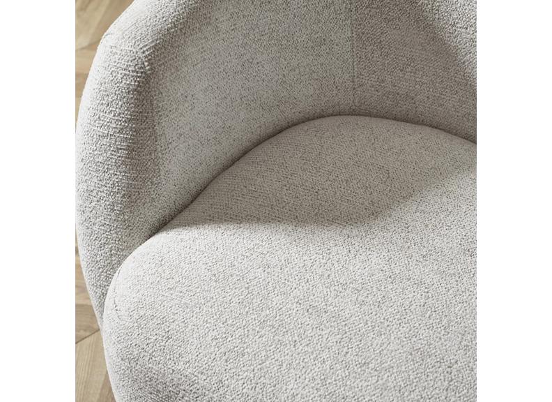 Bowline Cream Swivel Tub Chair - detail