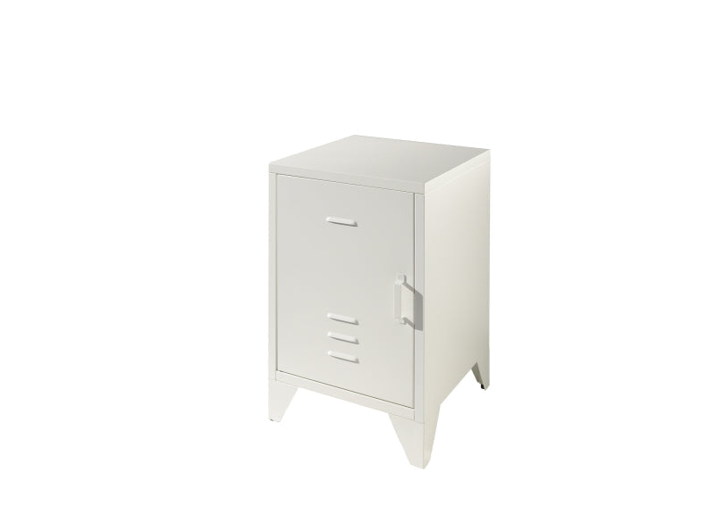 Bronxx White Bedside