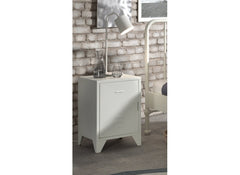 Bronxx White Bedside