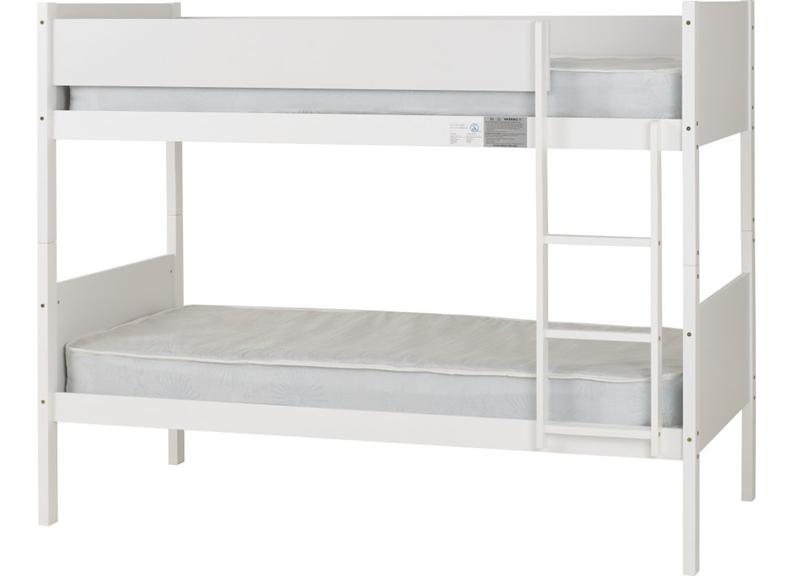 Bruno 3 ft White Bunk Bed