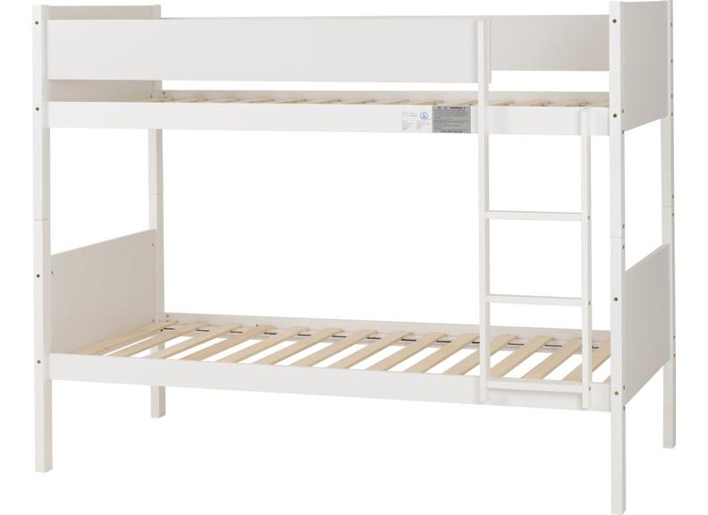 Bruno 3 ft White Bunk Bed
