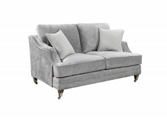 Belvedere Silver Flat Back Two Seat Sofa