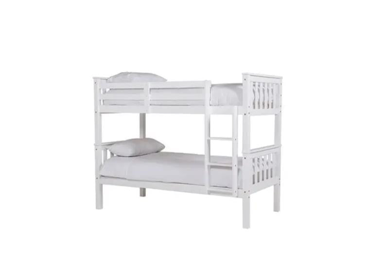 Bronson White Bunk Bed - 1